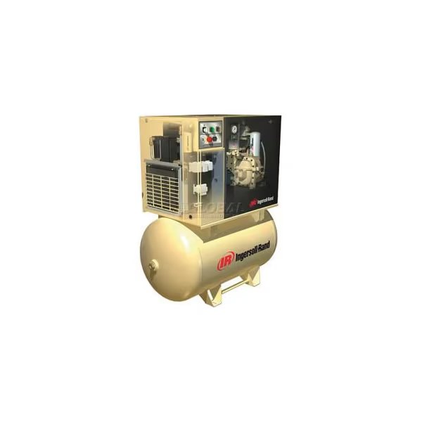 Ingersoll Rand UP6-7.5TAS-125, 7.5HP, Rotary Screw Comp, 120 Gal, Horiz., 125 PSI, 28 CFM, 3PH 230V, Ingersoll Rand Co, Mfr#: UP6-7.5TAS-125 230/3 120